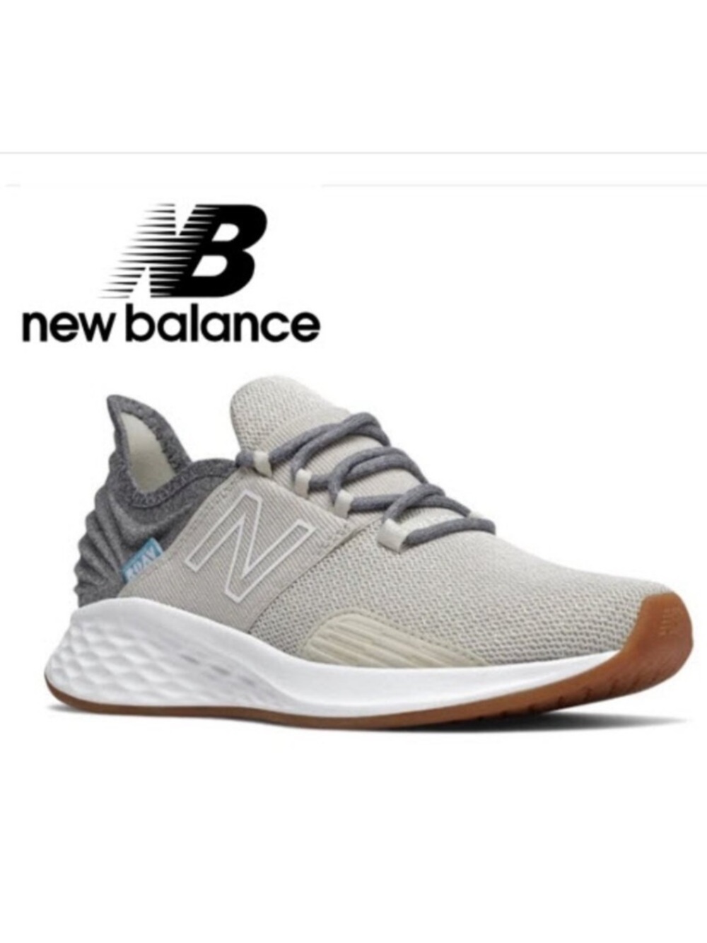 New Balance Running Shoes Fresh Foam Roav V1 Moonbeam Aluminum Size 7.5